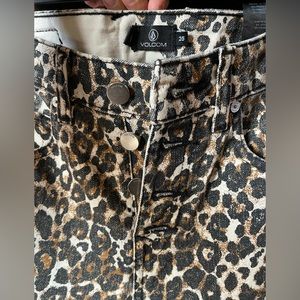 Volcom cheetah print jeans